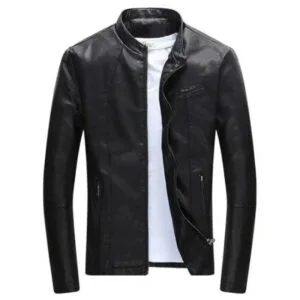 Veste Biker Homme : élégance Et Confort En Simili Cuir Motard! 3 Veste Biker Homme: élégance Et Confort En Simili Cuir Motard! - Noir / m