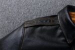 veste biker homme elegance vintage en cuir type pilote militaire 401 1