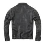 veste biker homme en cuir grise style et robustesse assures vestes pour homme 515 1