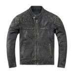 veste biker homme en cuir grise style et robustesse assures vestes pour homme 847 1
