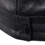 veste biker homme en simili cuir noir style et rebellion assures vestes pour homme 452 1