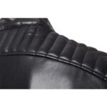 veste biker homme en simili cuir noir style et rebellion assures vestes pour homme 828 1