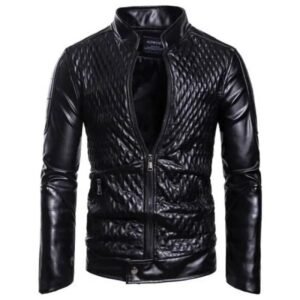 veste biker homme en simili cuir osez le style audacieux noir s vestes pour homme 278 1