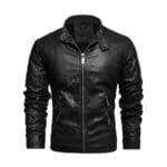 Veste Biker Homme En Simili Cuir: Style Audacieux Et Confort Optimal! Noir / s