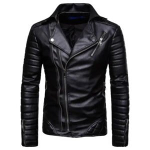 Veste Biker Homme En Simili Cuir: Style Audacieux Et Confort Ultime! Noir / m