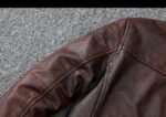 Veste Biker Marron : élégance Et Durabilité En Cuir Authentique!