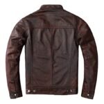 Veste Biker Marron : élégance Et Durabilité En Cuir Authentique!