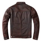 Veste Biker Marron: élégance Et Durabilité En Cuir Authentique!