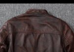 Veste Biker Marron: élégance Et Durabilité En Cuir Authentique!