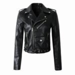 Veste Biker Noire : élégance Audacieuse à Petit Prix En Simili Cuir !