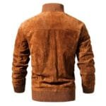 Veste En Cuir Suédé Biker: élégance Et Style Avec Fermeture éclair！