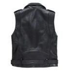 Veste En Simili Cuir Sans Manche : L’élégance Audacieuse !