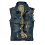 Veste Jean Sans Manche Biker: Le Style Rock’n’roll Réinventé! s