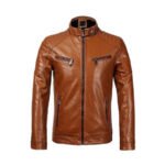 Veste Simili Cuir Homme: élégance Robuste Pour Toutes Occasions! Marron / m