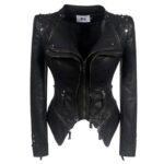 veste style biker en simili cuir chic audacieuse et rebelle s vestes pour femme 330 1