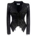 Veste Style Biker En Simili Cuir: Chic Audacieuse Et Rebelle! s