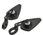 Visibilité Maximale Avec Le Rétroviseur Moto Sportive Embout Noir!