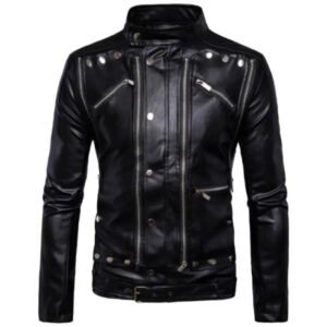 Vivez La Rébellion Avec Notre Veste Biker Homme En Simili Cuir! s