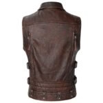 vivez la route avec notre gilet biker en cuir intemporel 193 1