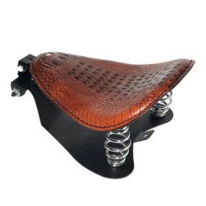 Vivez L’aventure Avec Notre Selle Solo En Cuir Marron Pour Moto!